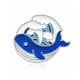 thumbnail image 1 of Minnieouse Broches Olas divertidas Esmalte de solapa Insignia Artesanía para ropa Ballena Type1 NO1, 1 of 6
