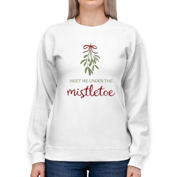 Mistletoe Wishes I Sweatshirt Women -Victoria Barnes Designs, Female 3X-Large