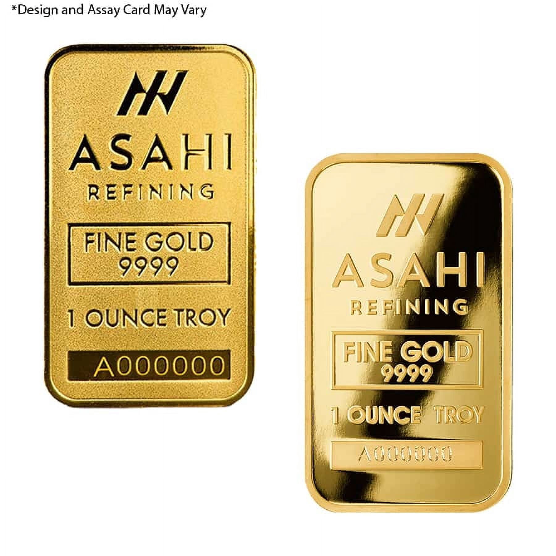 1 oz Asahi Gold Bar .9999 Fine (in Assay)