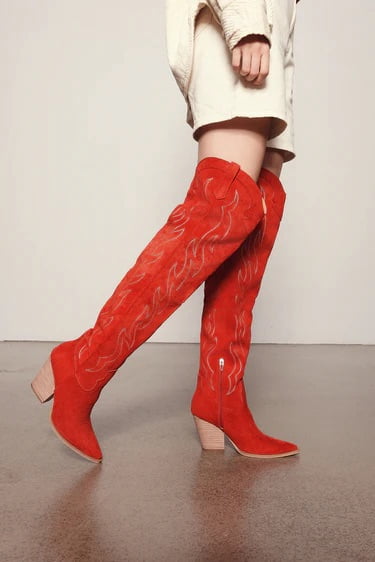 Women’s Over the Knee Suede Western Cowgirl Tall Boots