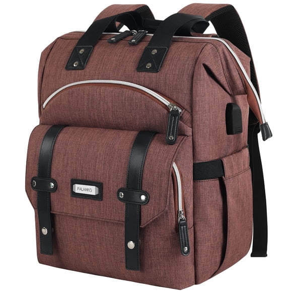 Laptop Backpack for Women,Stylish Doctor Nurse Teacher Work Travel Backpack for 15.6 Inch Laptop with RFID Anti-theft USB Charging Port Water Resista