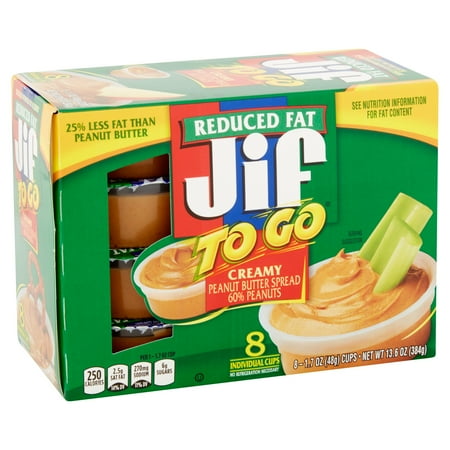 Jif To Go Peanut Butter Spread, 8 each