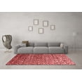 thumbnail image 3 of Ahgly Company Machine Washable Indoor Rectangle Abstract Red Contemporary Area Rugs, 5' x 8', 3 of 4