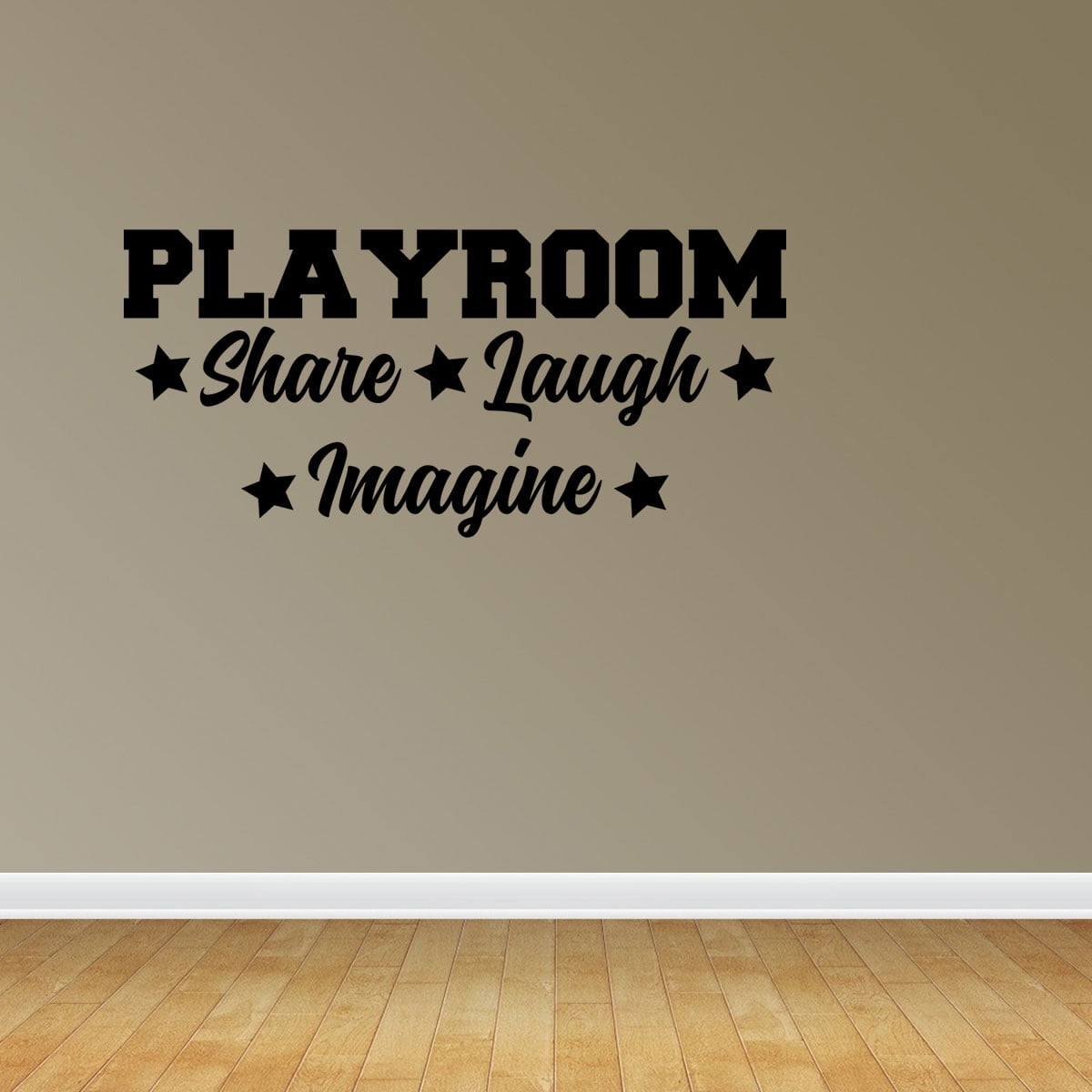 playroom share imagine laugh quote playtime kids room wall sticker