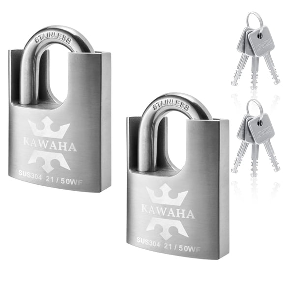 Candado KAWAHA 21/50-2PS de acero inoxidable de alta seguridad
