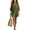 Green, variant on Women's V Neck Tunic Dress, Cotton Linen Oversized Mini Dresses, Loose Fit Half Sleeve Summer Beach Vacation Shift Kaftan Sundress