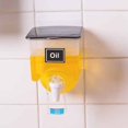 thumbnail image 4 of POINTERTECK Seasoning Box Wall-mounted Oil Pot Kitchen Hanging Soy Sauce Bottle Container with Label Tap  Black, 4 of 10