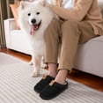 thumbnail image 5 of Ecetana Mens Slippers Cozy Memory Foam Scuff Slippers Casual Slip On Warm House Shoes, 5 of 6