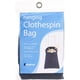 thumbnail image 3 of Bolsa de lavandería Whitmor para colgar ropa, bolsa con pinzas, azul marino, 3 of 3