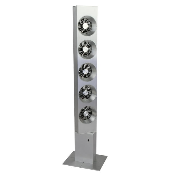 ArcticPro 5Fan Modern Aluminum Tower Fan, Silver, 40 Inches Walmart