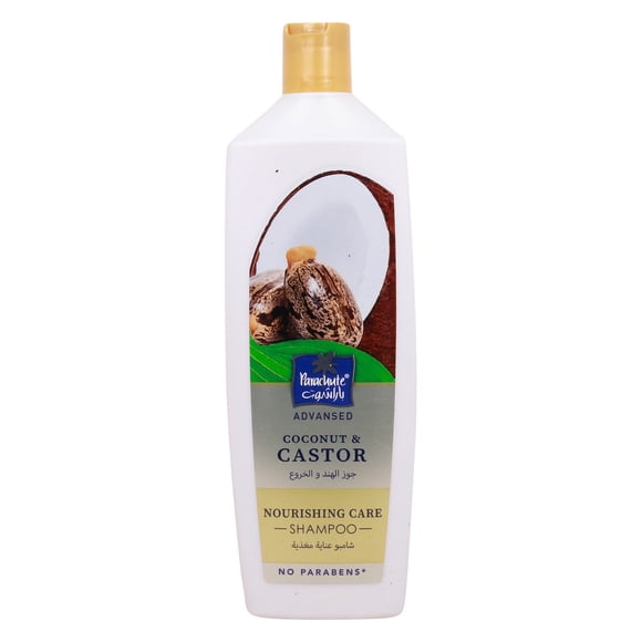 Parachute - Advansed Shampooing Réparateur pour Dommages avec Huile de Ricin / Répare les Cheveux Secs et Abîmés/ Hydrate les Cheveux/ 0 % de Produits Chimiques Nocifs / 340 ml