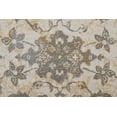 thumbnail image 6 of Feizy Celene Traditional Bordered, Ivory/Tan/Gray, 1'6" x 1'6" Swatch Sheen Casual Floral & Botanical Design Carpet for Living Dining Bed Room, 6 of 8