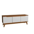 thumbnail image 3 of Kappesberg Athens 3-Door Tv Stand with Soft-Close Doors and Built-in Handles - Golden Oak/White, 3 of 8