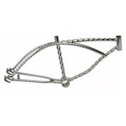 Alta 20" Bicycle Lowrider Bike Frame (Twisted Steel Bicycle Chrome )