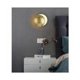 thumbnail image 4 of Lámpara de pared de latón con luz cálida de 7 W para dormitorio, lámpara de luna para dormitorio, lámpara de escalera de pasillo con eclipse solar, 20 cm, 4 of 5