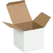 Box Partners Rev-Tuck Folding Ctns,3x3x3,White,250/CS - BXP RTC60W