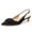 Black Suede, variant on YDN Women Classic Low Kitten Heel Slingback Pumps Pointed Closed Toe Slip On Comfortable Business Shoes Size 7 Black Suede