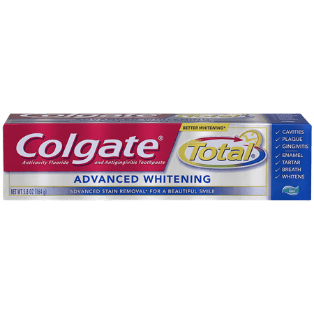 Colgate Total Advanced Whitening Toothpaste, Gel - 5.8 oz