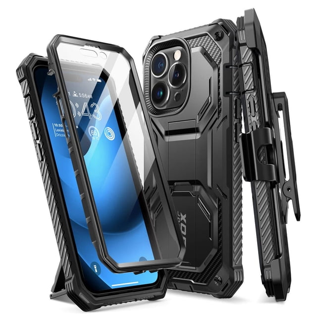 Funda de teléfono i-Blason Armorbox para iPhone 14 Pro 6.1" 2022 negra