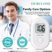 Blood Glucose Monitor Kit - 100 Test Strips and 100 Lancets for Home Use, 500 Memory, No Coding, Diabetes Testing, Blood Glucose Monitoring System
