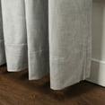 thumbnail image 6 of TWOPAGES 52"x63" Velvet Print Pinch Pleat Curtain Privacy Soft Drape for Children Room, 1 Panel, Natural, 6 of 7