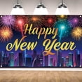 thumbnail image 4 of Decoraciones de Año Nuevo 2025, Fondo de Banner de Feliz Año Nuevo, Fondo de Banner de Feliz 2025 para Suministros de Fiesta de Nochevieja Fiesta, 4 of 5