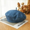 thumbnail image 5 of YooGuoGuo Denim Beret Hat Breathable Cotton Jeans Retro Style British Beanie Hat for Women Girls, 5 of 6