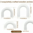 thumbnail image 2 of XIBUFE 2026 New 3Pcs Wood Arch Decor Set Wooden Arches Decorative Object 3 Sizes Arch Bookshelf Decor Set for Bookshelf,Mantel,Entryway 18X17X4Cm 14X17X4Cm 10X17X4Cm, 2 of 7