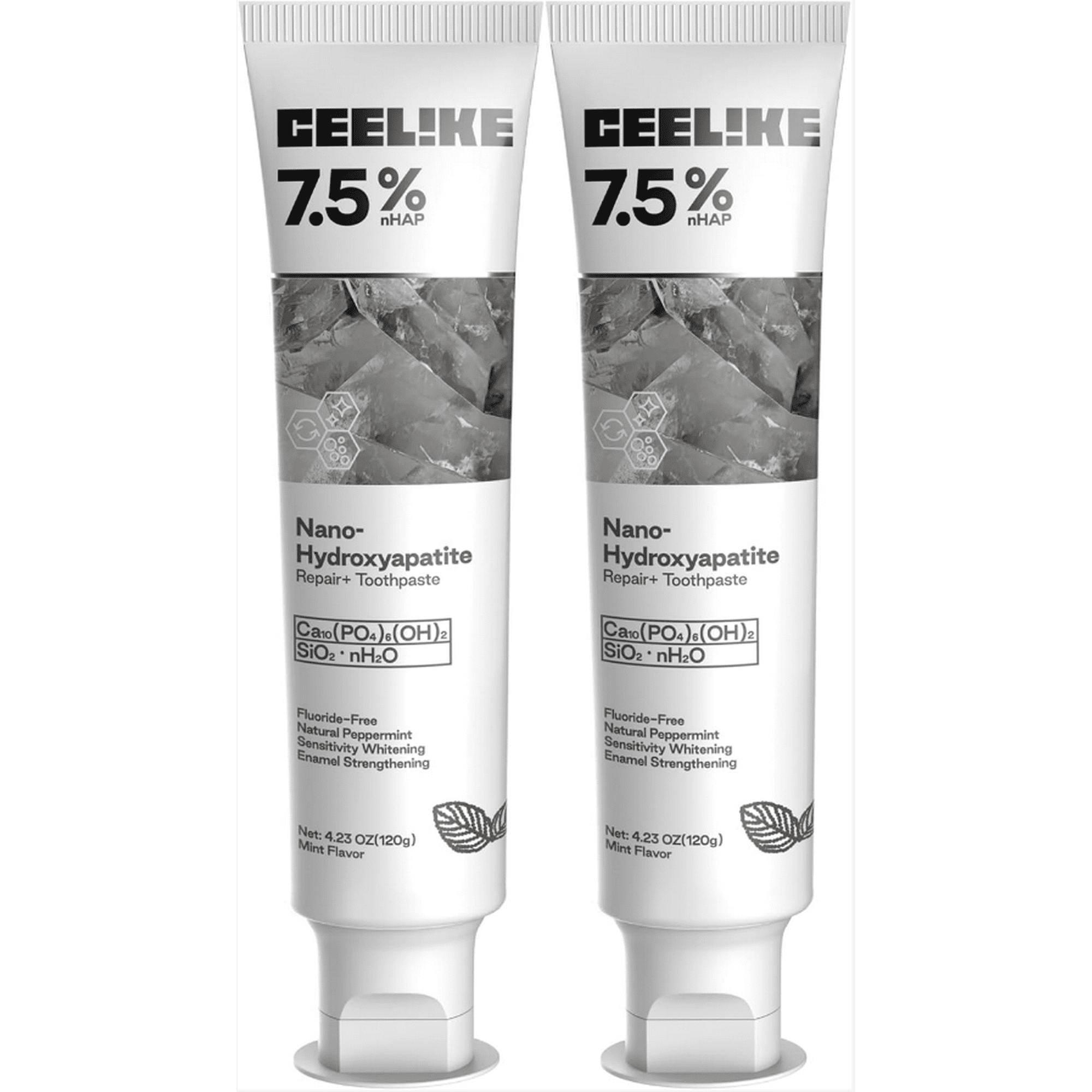 2Pcs CEELIKE Hydroxyapatite Toothpaste For Advanced Enamel Gentle