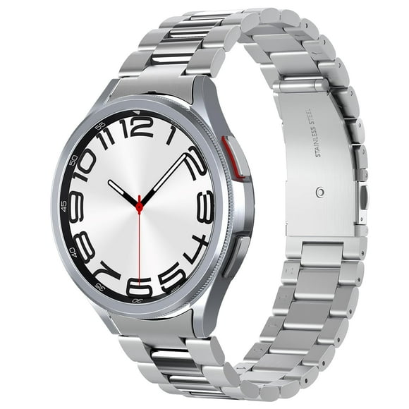Correa Spigen Modern Fit 316L para Samsung Galaxy Watch 6 Classic de 47 mm, color plateado