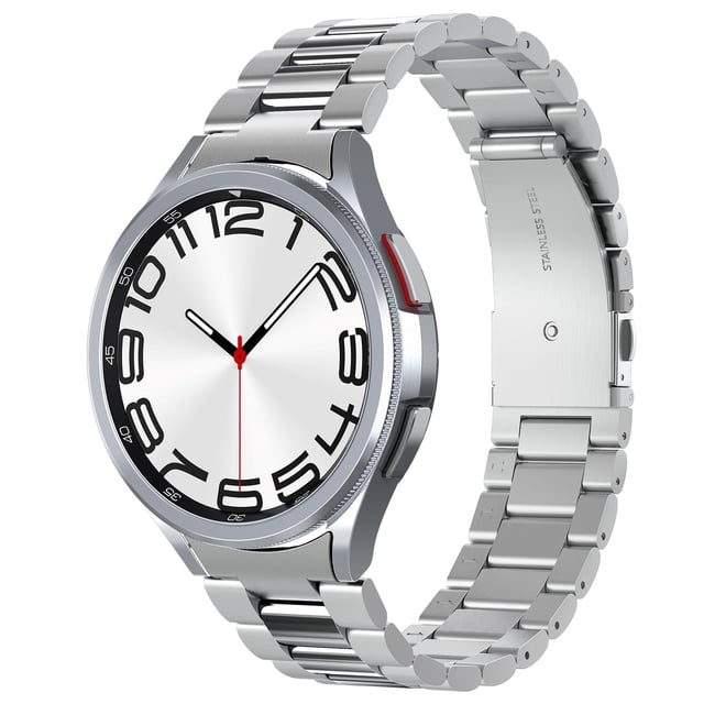 Correa Spigen Modern Fit 316L para Samsung Galaxy Watch 6 Classic de 47 mm, color plateado