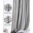 thumbnail image 6 of Farmhouse Rustic Black Out Curtains 84 Inch Long for Living Room, Vintage Country Wooden Grain Blackout Curtain Shade Thermal Insulated Window Curtains Grommet Drapes 42"x84" 2 Panels, 6 of 8