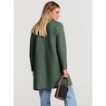 thumbnail image 4 of ANRABESS Cardigan en Tricot à devant Ouvert pour Femmes, Manches Longues, Col à Revers, Décontracté, Uni, Élégant, Veste Chandail, 4 of 9
