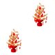 thumbnail image 1 of Toystoory Adorno de árbol de la suerte chino para hotel de oficina en casa elegante y afortunado Rojo 50 cm de alto 2Conjunto, 1 of 1