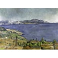 thumbnail image 2 of Cezanne, Paul 24x18 Gold Ornate Wood Framed with Double Matting Museum Art Print Titled - The Gulf of Marseilles, 2 of 4