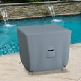 thumbnail image 5 of Square Patio Table Cover 18 Oz Waterproof - 100% Weather Resistant Outdoor Square Table Cover with Air Pocket and Drawstrap for Snug Fit (Grey, 29" H x 53" W x 53" D), 5 of 7