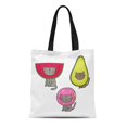 thumbnail image 1 of NUDECOR Sac Fourre-Tout en Toile Fruits Jaunes Chat Avocat Pastèque Donut Réutilisable Sac à Provisions Épaule, 1 of 1