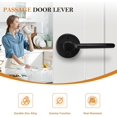 thumbnail image 2 of Levier de Poignée de Porte Intérieur Mat - Verrou de Passage pour Garde-Robe et Couloir Quincaillerie de Porte en Acier Inoxydable Robuste, 2 of 6