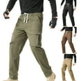 thumbnail image 1 of Sentmoon Pantalon Cargo Homme Pantalon Homme Décontracté Mode Homme Couleur Unie Multi-Poches Vêtement de Travail Protection Pantalon Droit Décontracté pour Activités de Plein Air et Randonnée S, 1 of 8