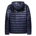 thumbnail image 3 of Hwmodou Parkas For Men Autumn winter Casual Plus Size Light Zipper Pocket Hat Cotton Padded Coat Top Shirt Mountain Ski Snowboard Jacket Hooded Parkas, 3 of 3