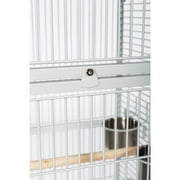 Prevue Pet Products Select Wrought Iron Parrot Bird Cage 24x20x60, Pewter