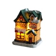thumbnail image 4 of Christmas Scene Small Lighted House Decoration Xmas Craft for Office Desktop B, 4 of 8