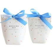 Panda Superstore PS-HOM13761871-YAN01723 20 Piece Chinese Style Candy Favor Wedding & Creative Birthday Party Gift Box, White