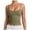 Army Green, variant on Women's Basic Double Lined Scoop Neck Tank Tops Adjustable Cami Tank Summer Sleeveless Tops (Pink, L)