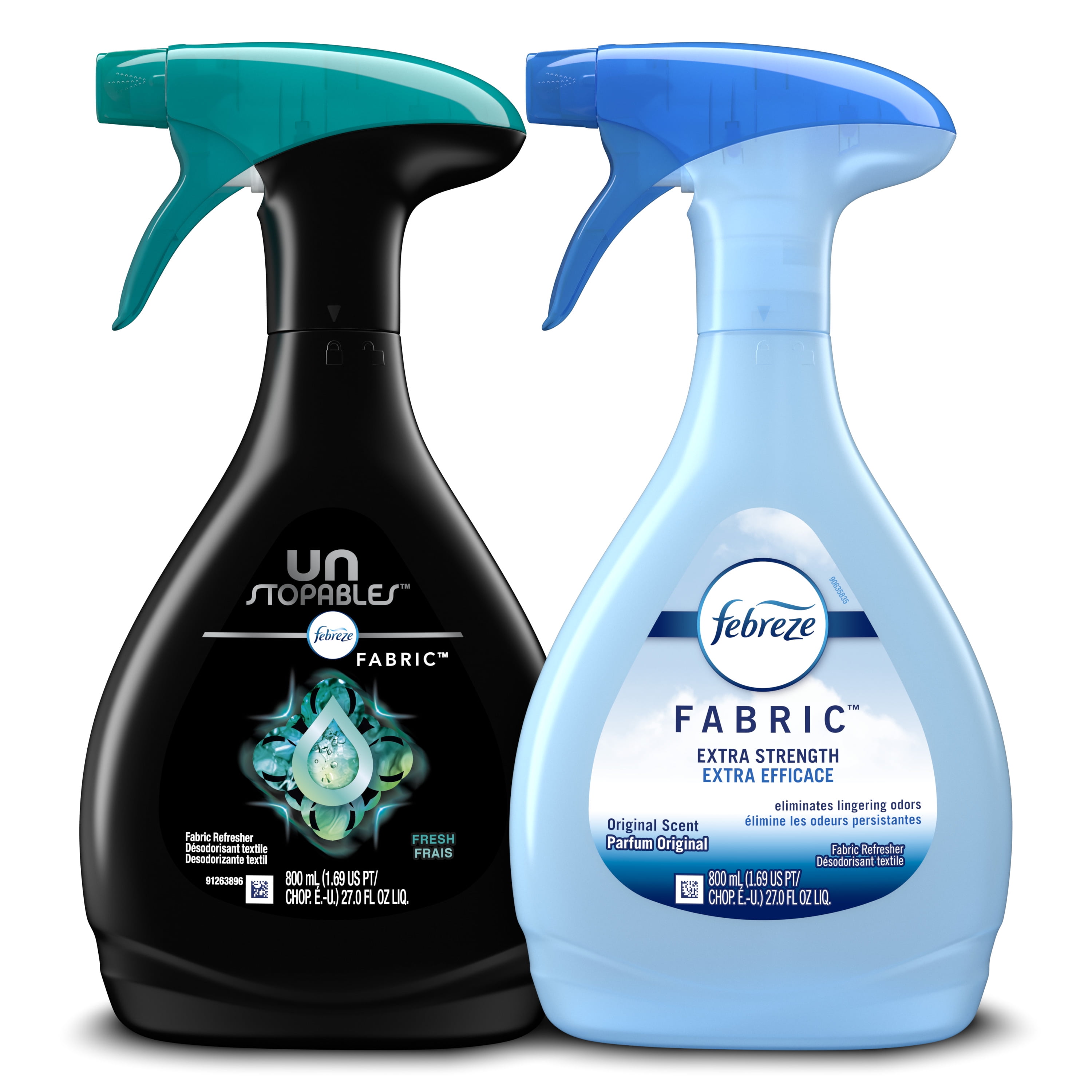 Febreze Extra Strength + Unstopables Fresh Scent Fabric Refresher, two