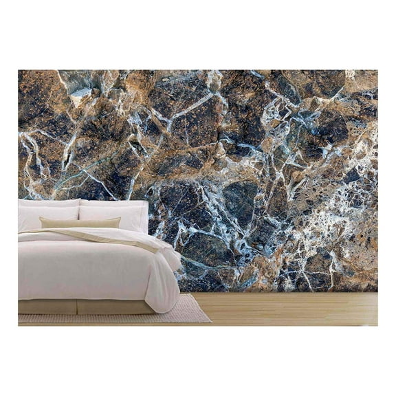 wall26 - High Resolution of Gray Marble - Removable Wall Mural | Self-Adhesive Large Wallpaper - 66x96 inches