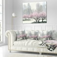 thumbnail image 3 of Designart Flowering Trees at Spring - Landscape Printed Throw Pillow - 18x18, 3 of 5