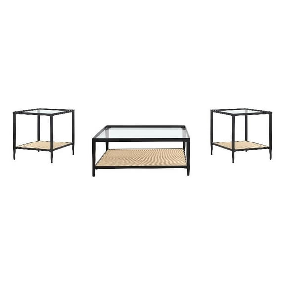 Amherst 3-piece Coffee and End Table Set Black