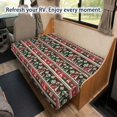 thumbnail image 4 of XYZCANDO Christmas Reindeer Plaid 2-Piece RV Sofa Slipcover Set, Stretch Washable Camper Couch Protector, Anti-Slip Festive RV Seat Cover for Travel Trailer Indoor Decor, 4 of 7