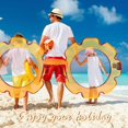 thumbnail image 3 of 3 Pcs Lunettes de Soleil Rondes à Fleurs Mignonnes pour l'Extérieur et la Plage Lunettes de Soleil Lunettes pour Enfants, 3 of 7